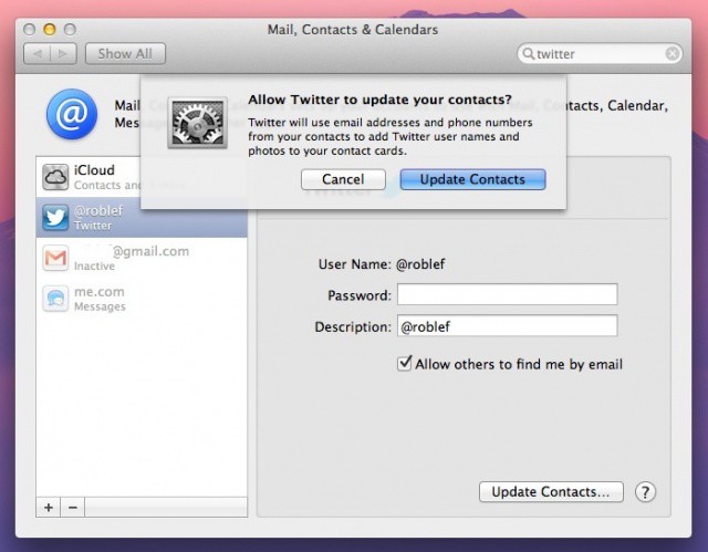 TwitterContacts