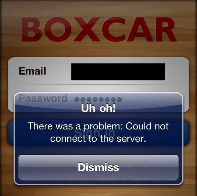 Is Boxcar down for you?
