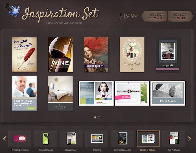 Jumsoft's first collection of Word templates give a stunning designer look to any business or personal documents.