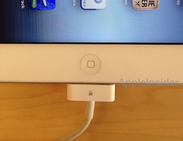 This dock connector will prevent iOS devices from being stolen from the Apple Store.