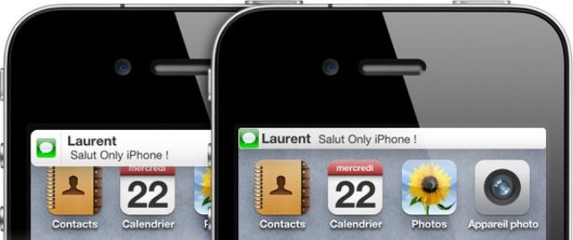 With DietBulletin, notification banners are as slim as the status bar.