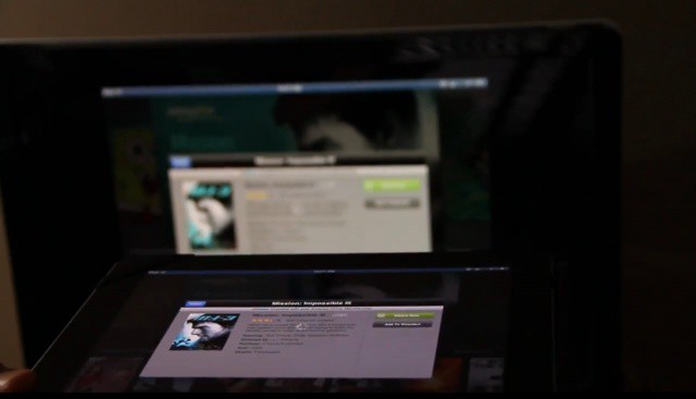 Streaming Mission Impossible from Amazon Instant Video on the iPad to the Apple TV? Yes please!