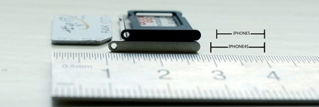 This is the nano-SIM tray your iPhone 5 will carry.