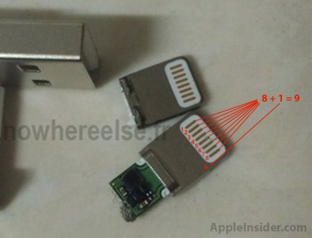That 8-pin dock connector is really a 9-pin one upon closer inspection.