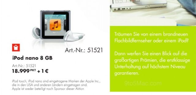 The first sign that a new iPod nano is coming.