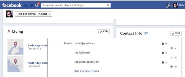 Facebook Contact Fix