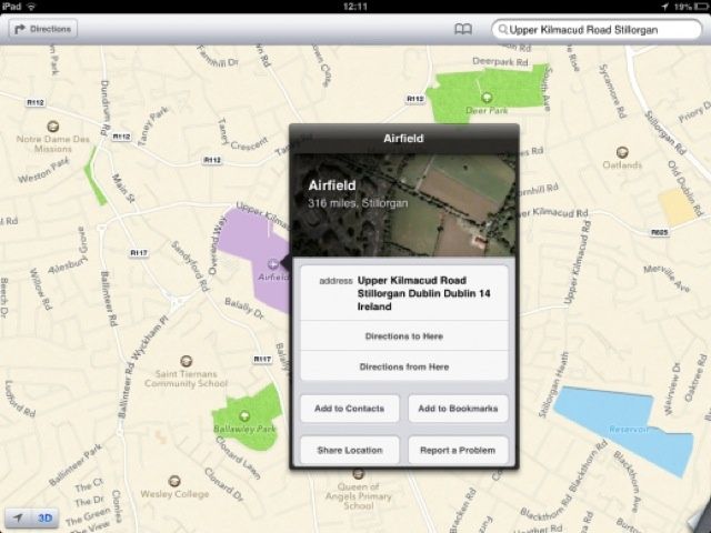 This is not an airport, iOS 6.