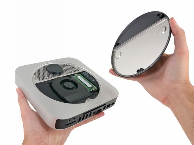 The new Mac mini is fairly easy to disassemble with normal tools.