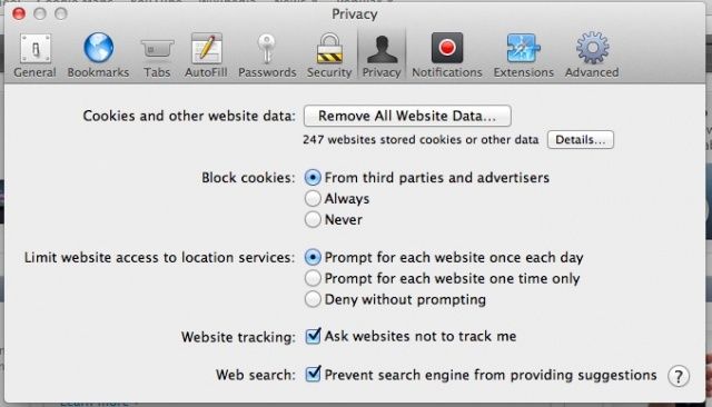 Safari Privacy