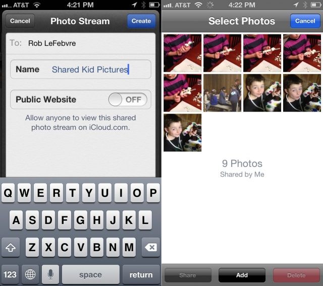 Shared Photo Stream