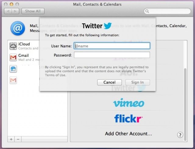 Twitter Account