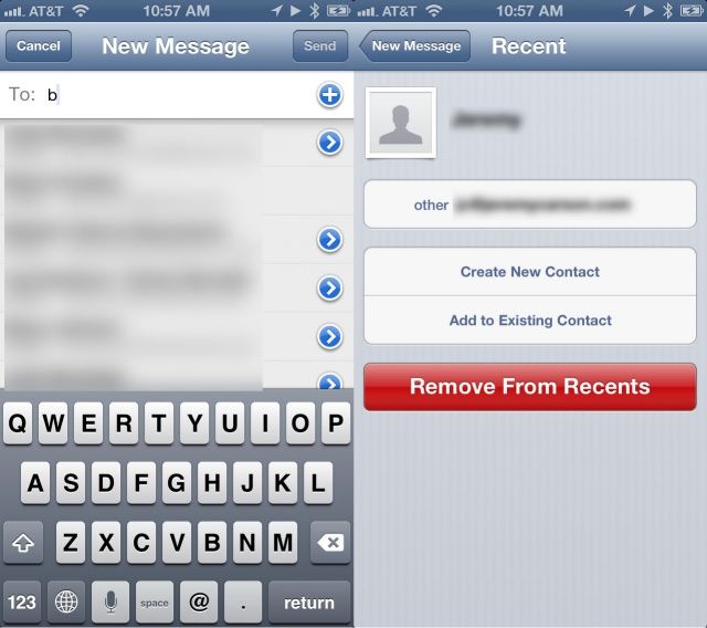 Recent Contacts