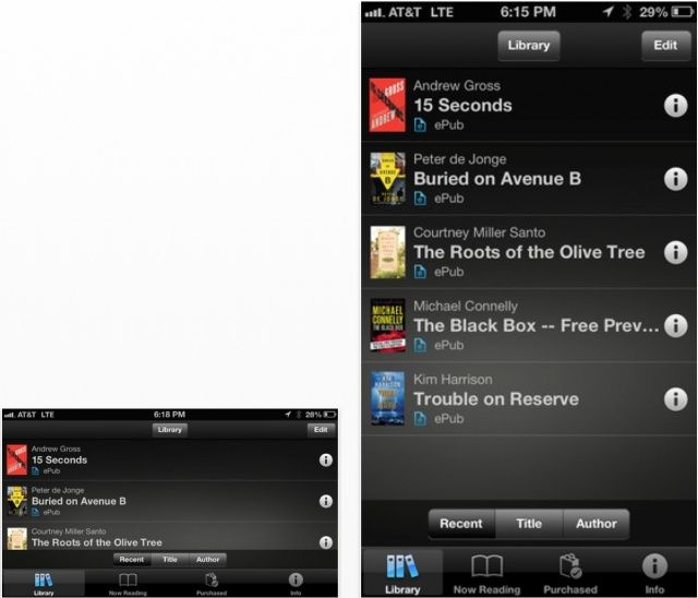 Sony's Reader service is now available on iOS.