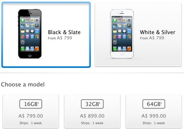 Order an iPhone 5 today and have it shipped by next Monday.