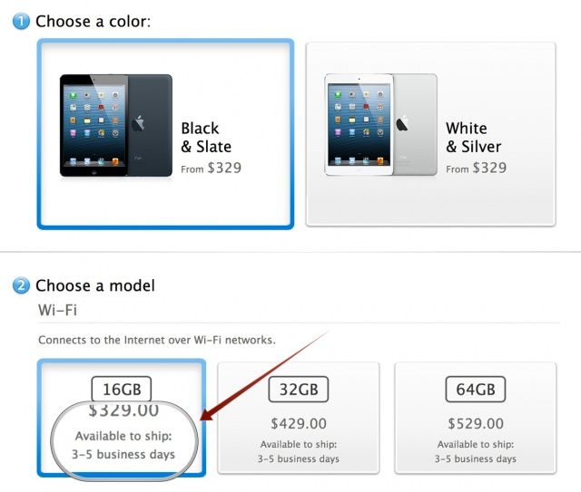 iPad mini 3-5 shipping