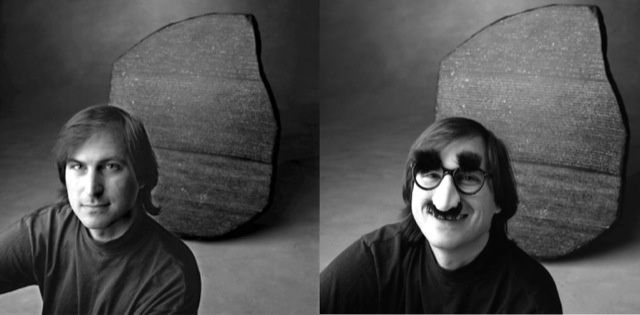 Steve Jobs & Nose Jobs. Photo by Tom Zimberoff.