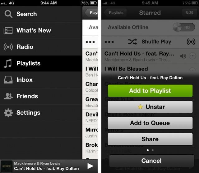 Spotify iPhone update