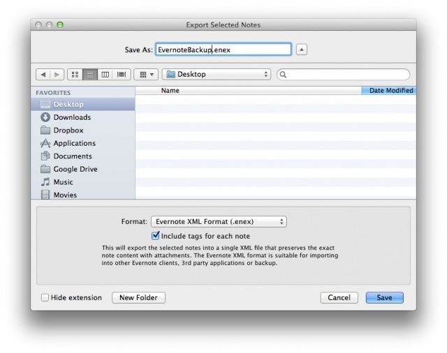 EvernoteBackup