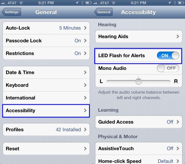 LED Flash Alerts