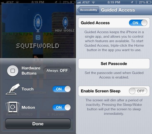 Guided Access
