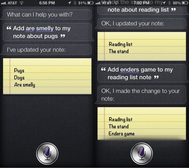 Siri Notes