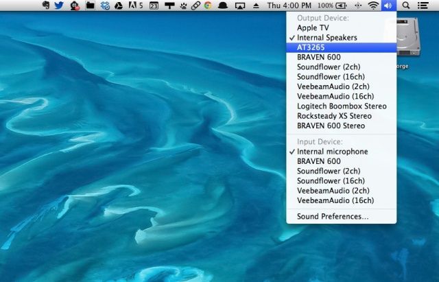 Audio through HDMI