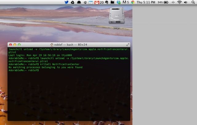 Get Rid of Notification Center