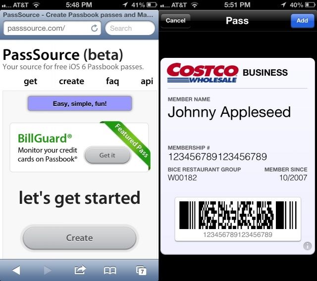 PassSource Passbook