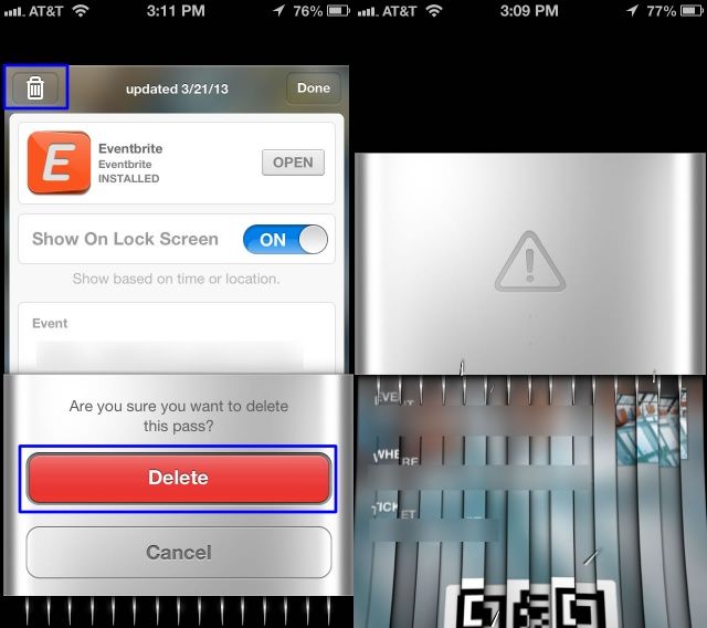Passbook Delete