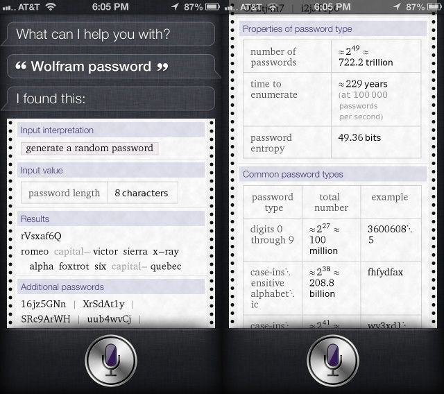Siri Secure PAssword