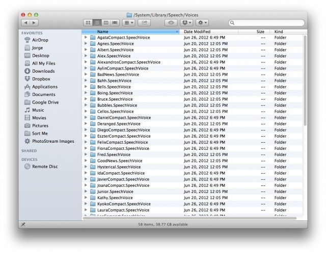 Save space on your hard drive: Delete unwanted speech voices from your Mac [OS X Tips]