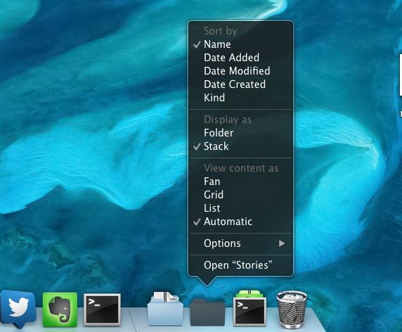 Stack Dock Customize