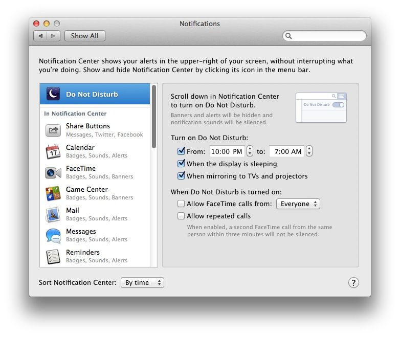 Schedule Do Not Disturb