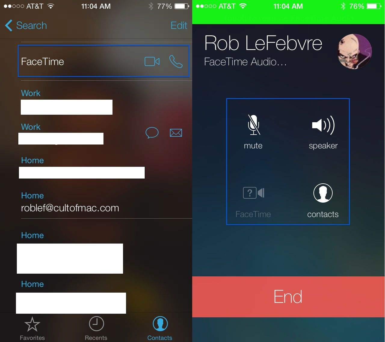 facetime audio-only