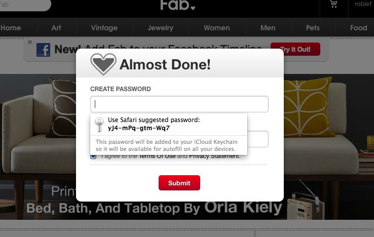 iCloud Keychain Mavericks