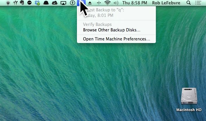 Browse Other Backup DIsks