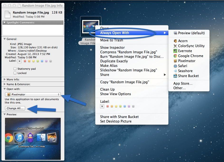 Change Default App File Type