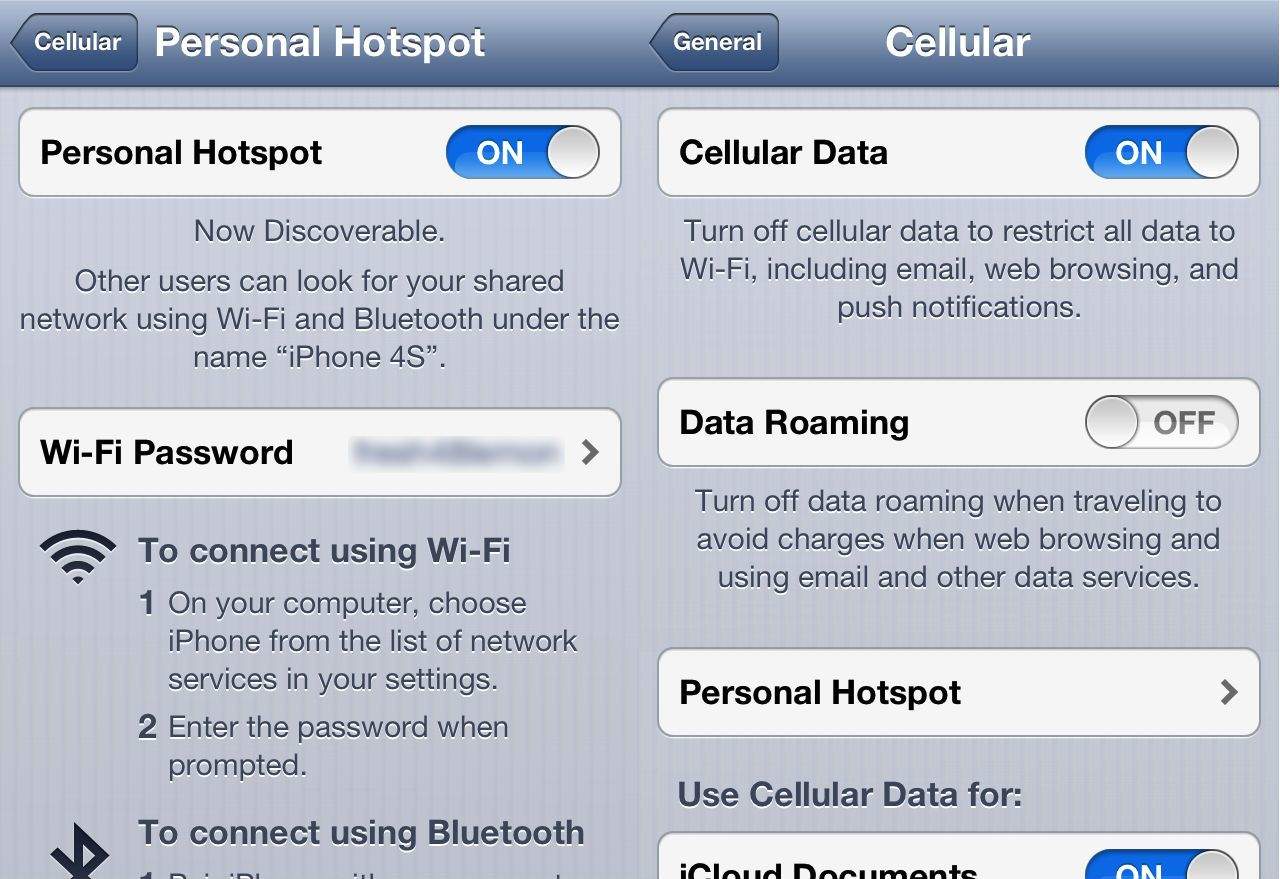 Personal Hotspot