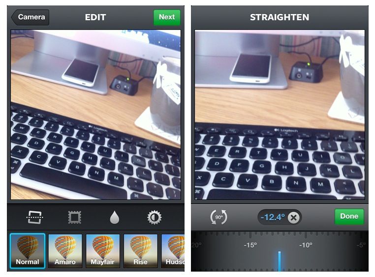 Instagram-straightening