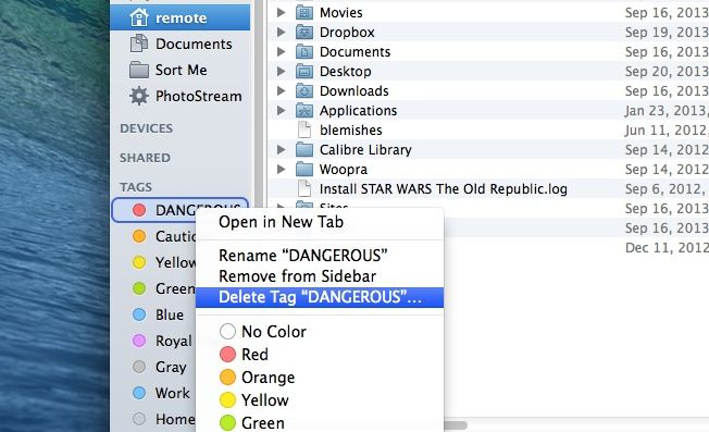 Delete Tags