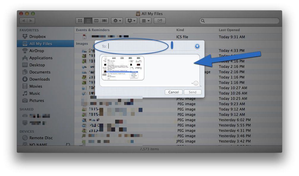 Send Files via iMessage
