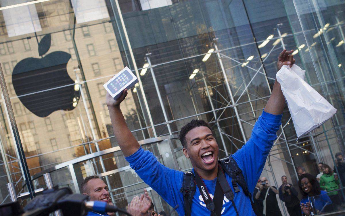 happy iPhone purchase Reuters