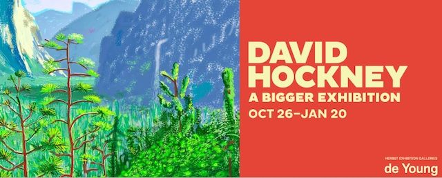 A screenshot of his latest exhibit featuring an iPad drawing as a 12-foot-print.