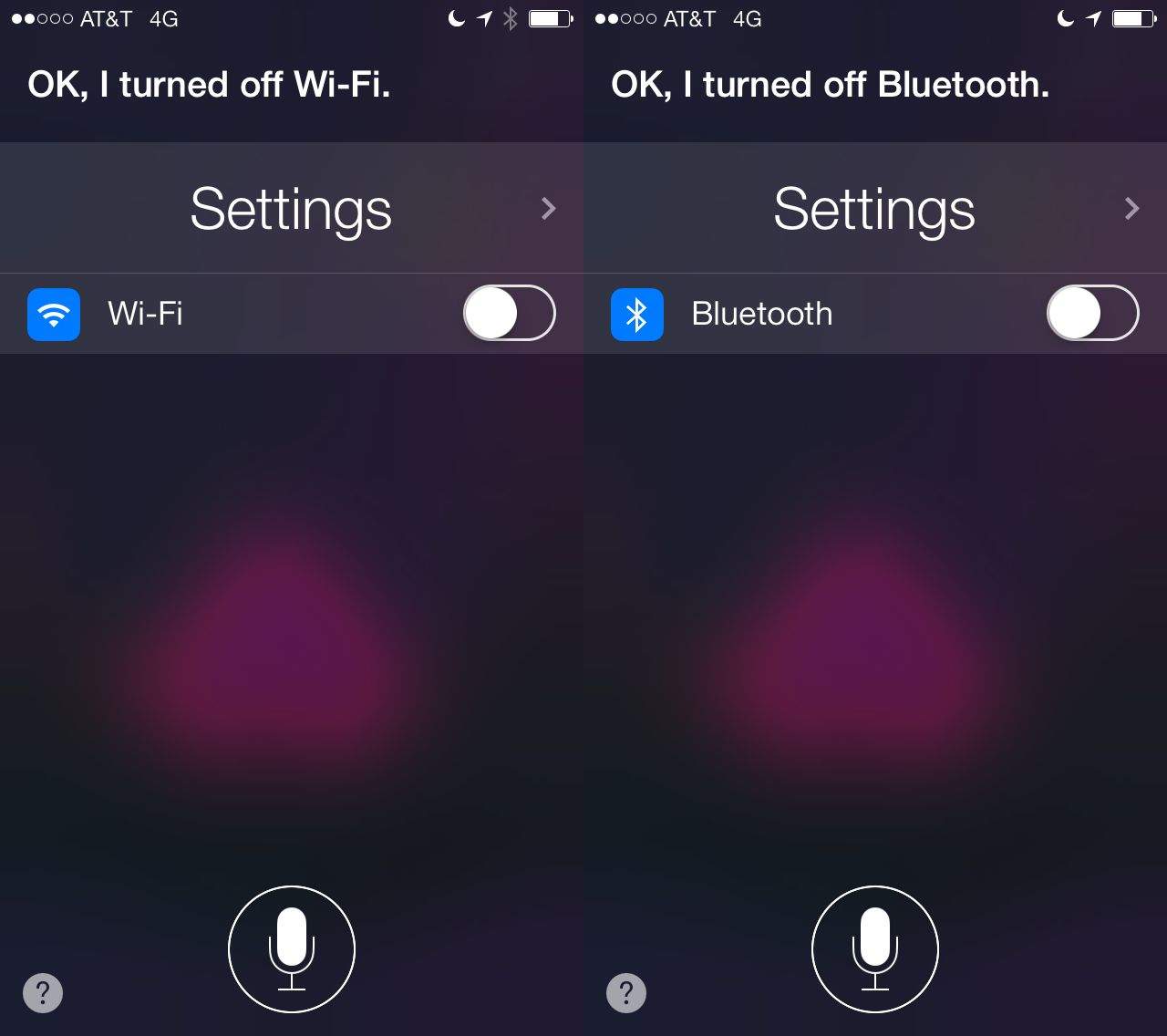 Siri Settings Toggle