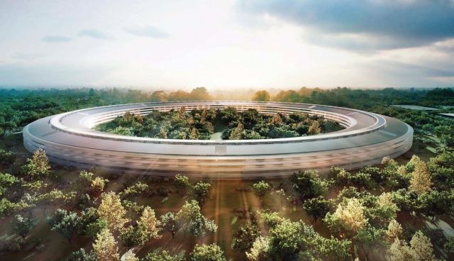 Concept drawing of Apple's spaceship Campus 2.