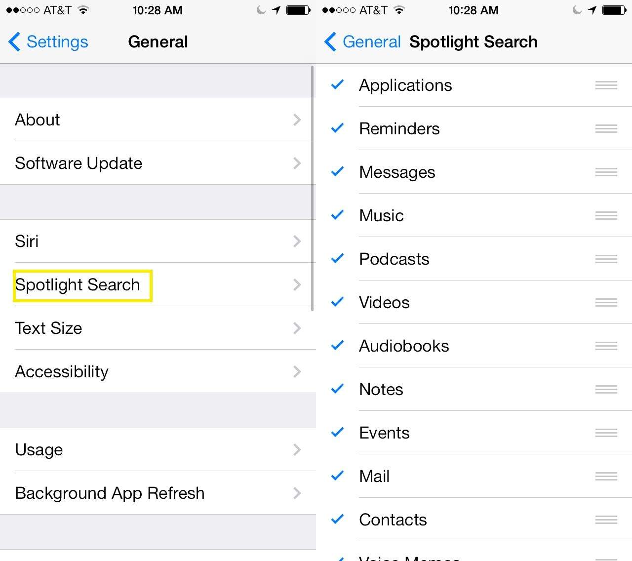 customize spotlight