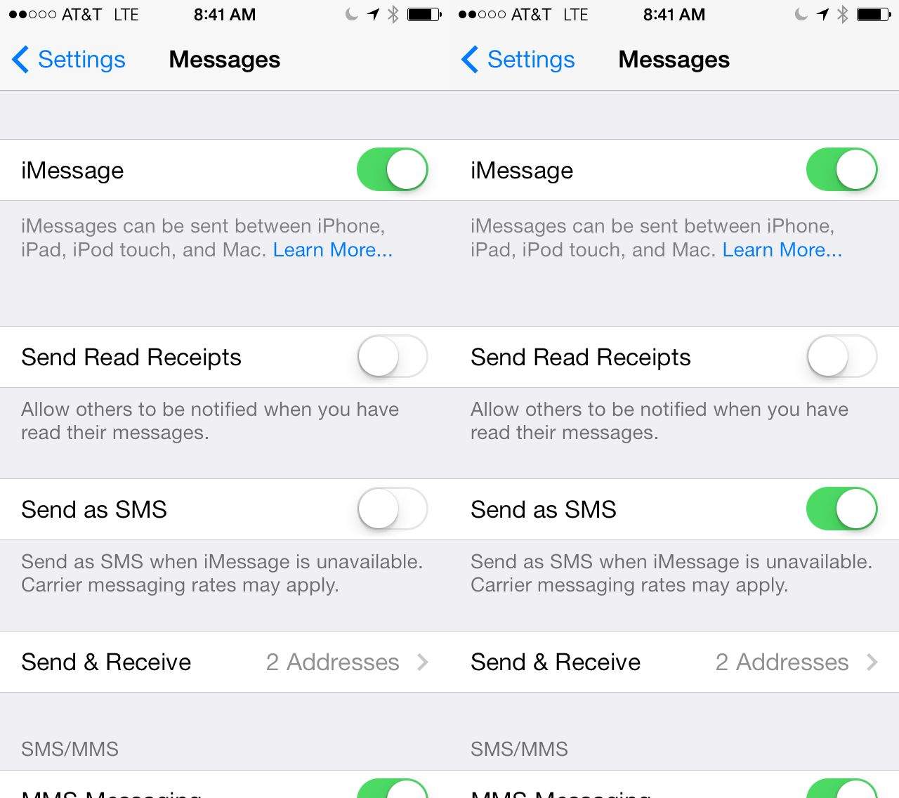 Send as SMS
