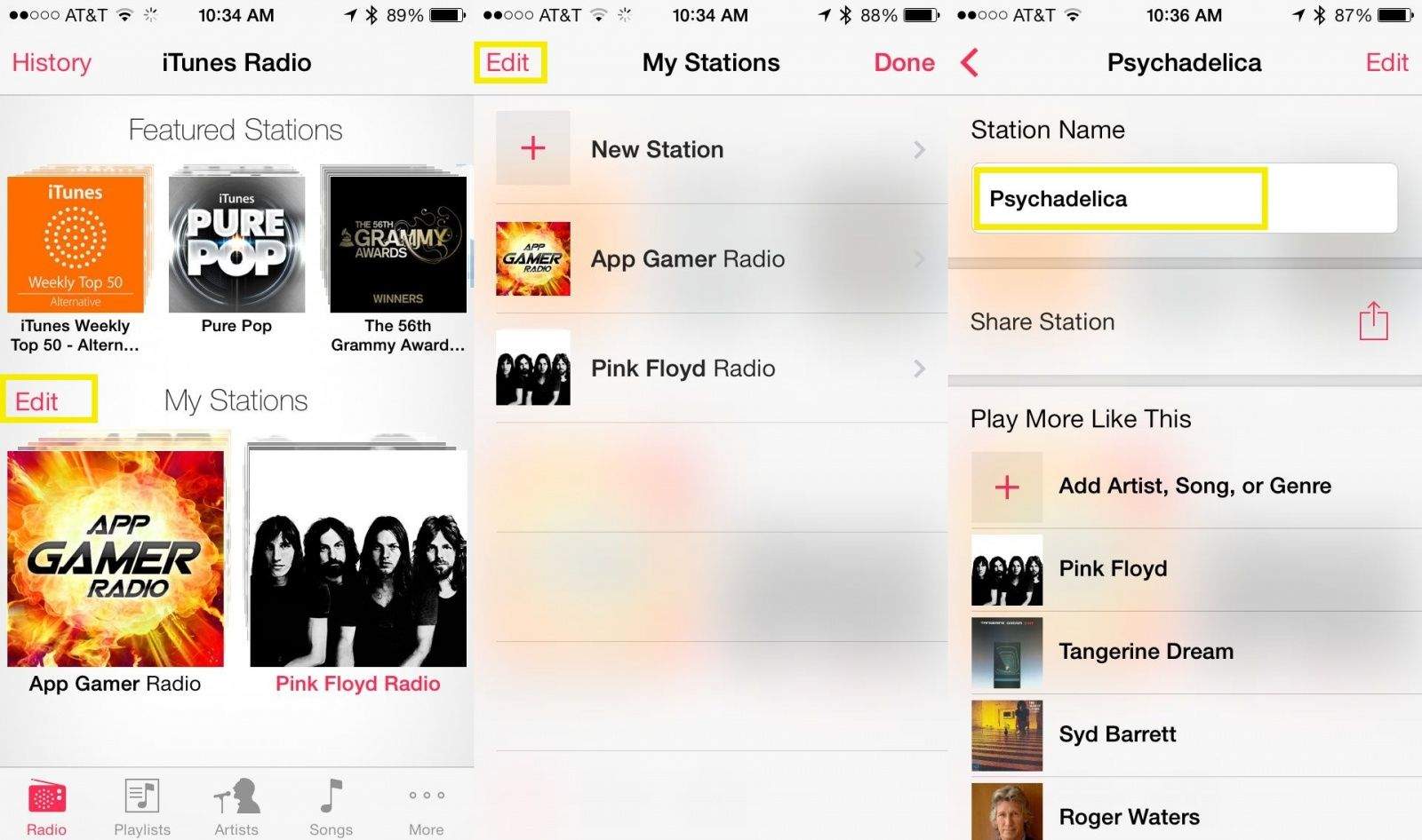 iTunes Radio Rename
