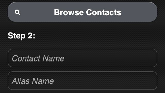 Contact Alias