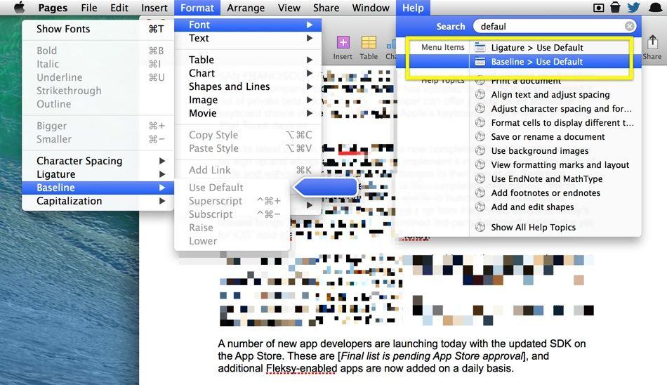 defaults Pages